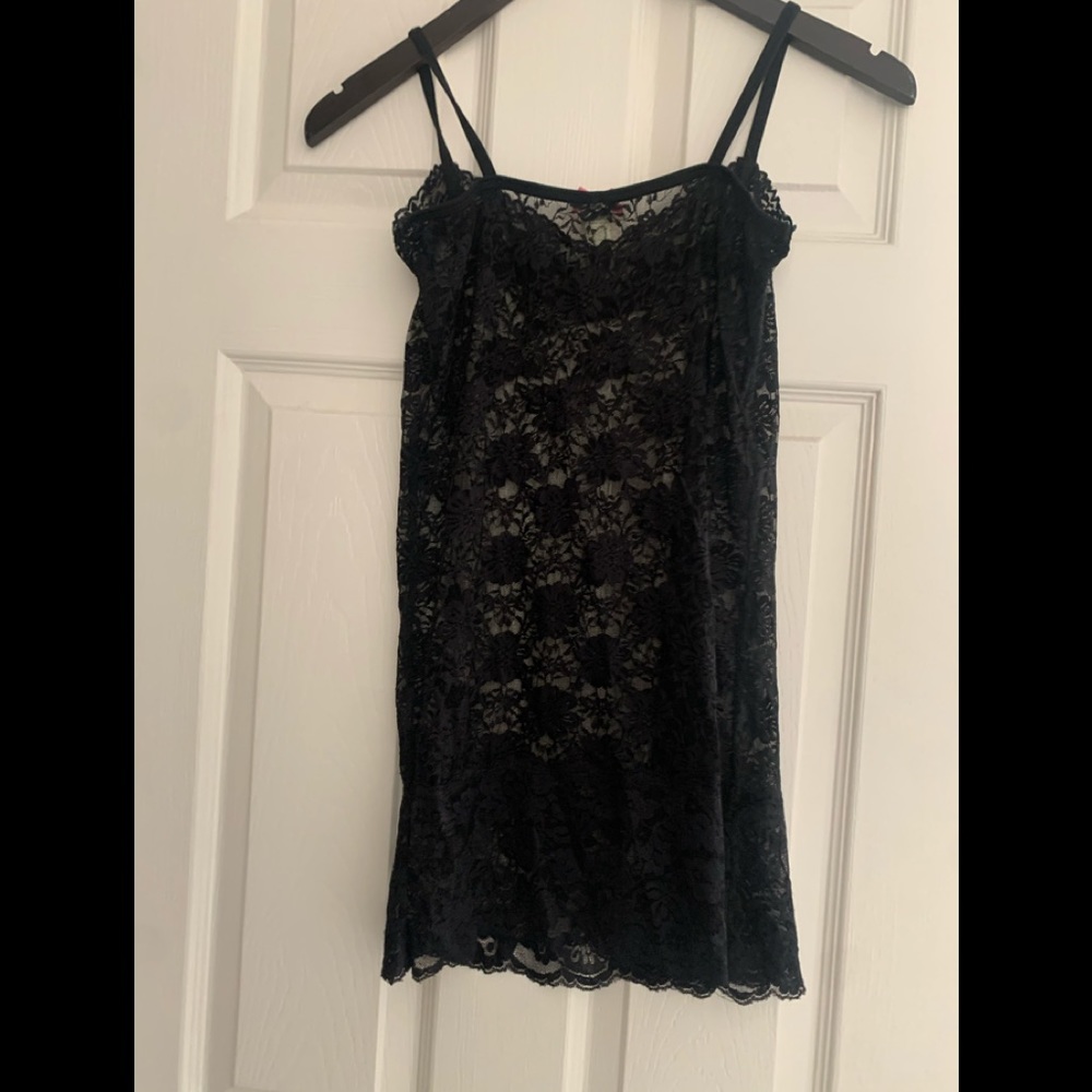 Long lace cami